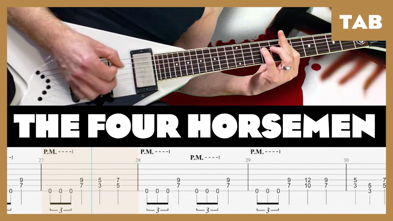 Metallica - The Four Horsemen - Guitar Tab | Lesson | Cover | Tutorial
