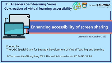 Enhancing accessibility of screen sharing