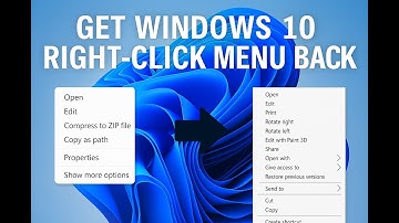 Bring Back the Classic Right-Click Menu in Windows 11