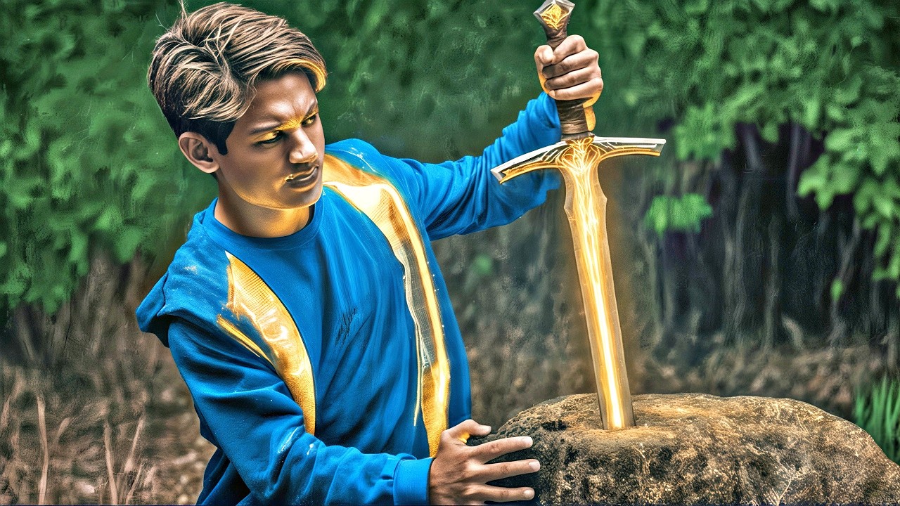 Este JOVEN encontró una ESPADA de un REY LEGENDARIO y necesita USARLA para SALVAR el REINO