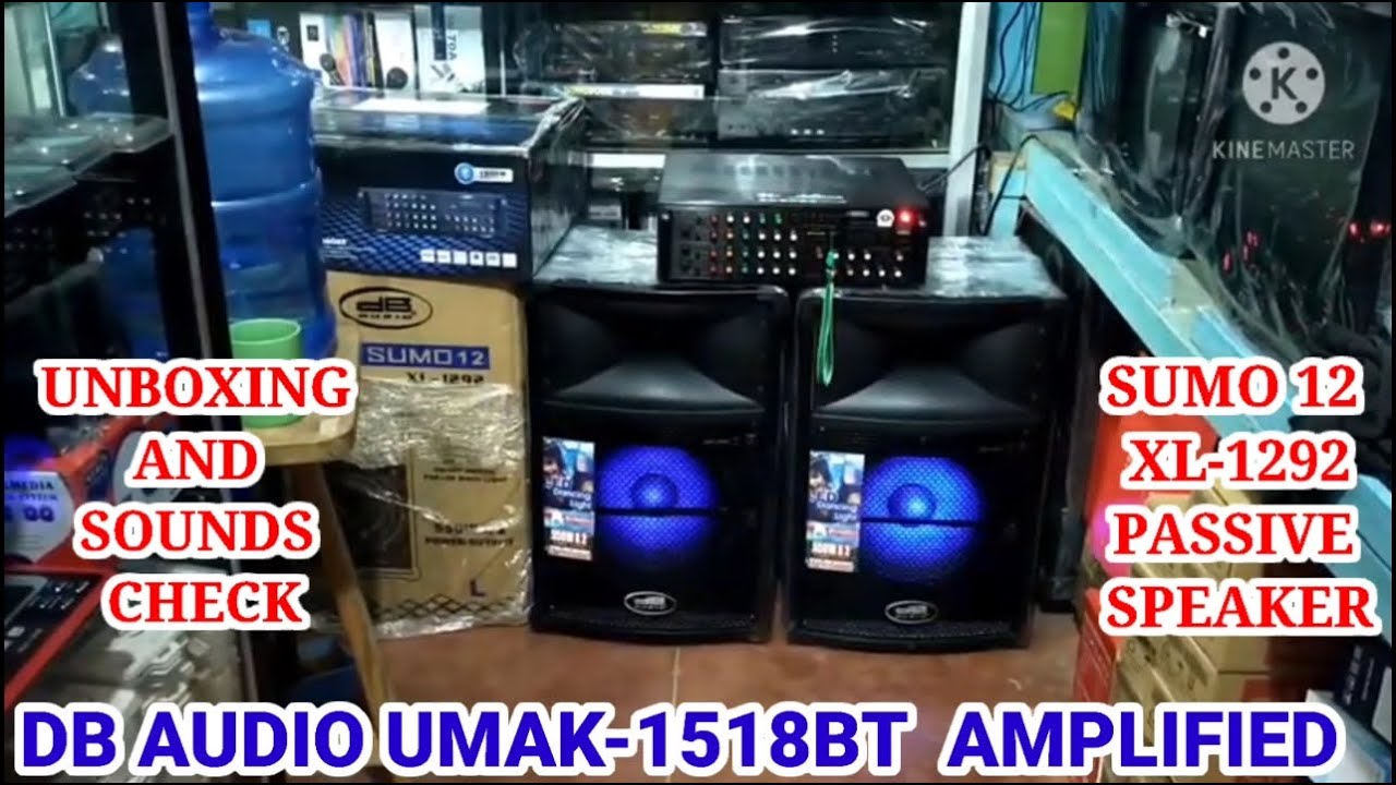 UNBOXING DB AUDIO UMAK-1518 BT AMPLIFIER AND DB AUDIO SUMO-12 XL-1292 ...