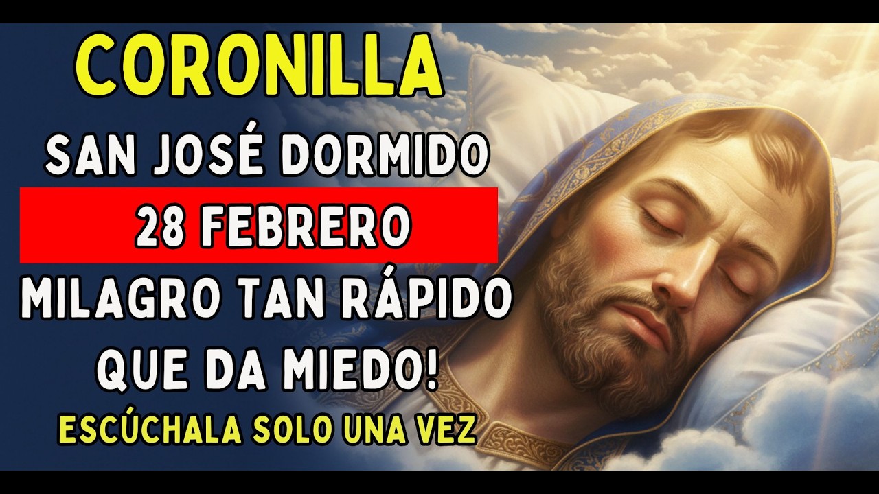 Coronilla a San José Dormido para MILAGROS URGENTES y causas imposibles