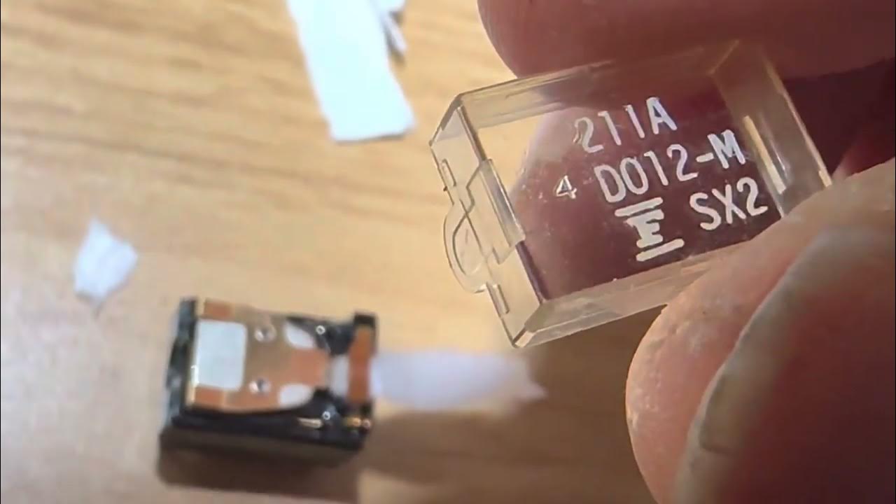 Yaesu FT102 cleaning small signal relay RL01 which is RF preamp relay