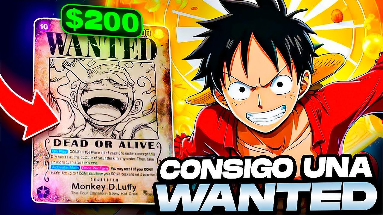 CONSIGO la CARTA que TODO COLECCIONISTA de ONE PIECE BUSCA (GEAR 5 WANTED)