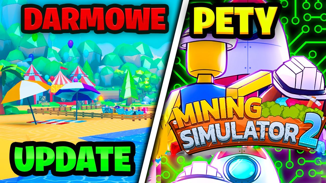 🔴Największy UPDATE MINING SIMULATOR 2!😎Rozdaję ROBUX i PETY!💸ROBLOX z WIDZAMI! ❤️ 