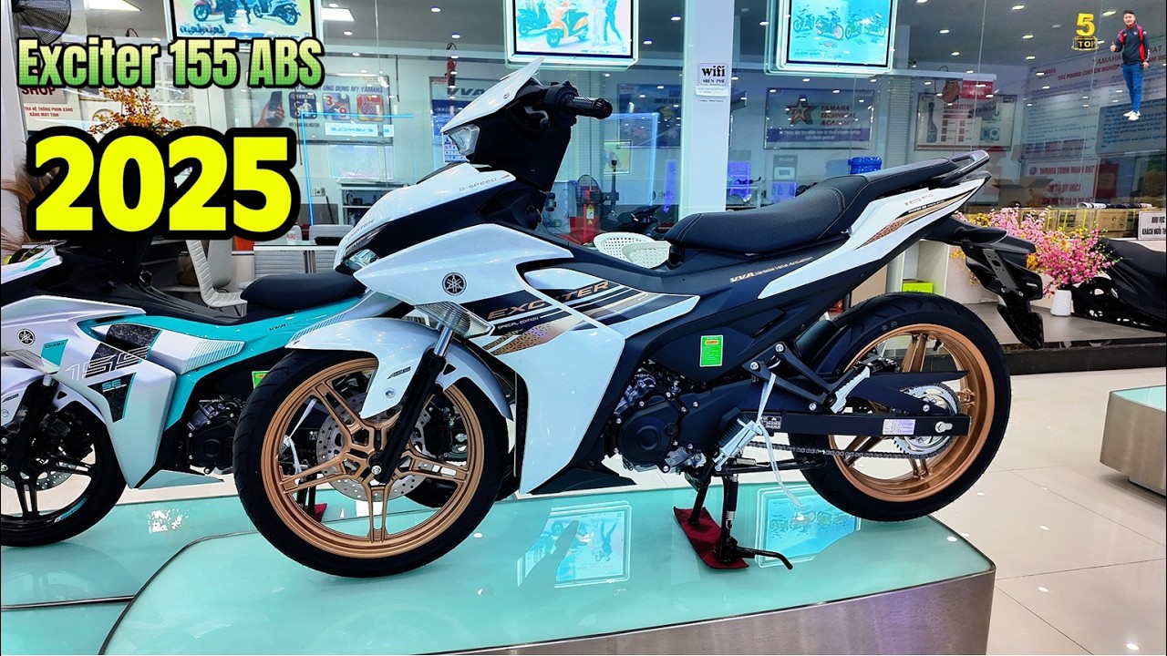 Yamaha Exciter 155 SE ABS 2026 – White Yellow Copper – Walkaround
