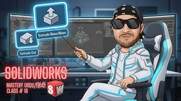 SolidWorks Extrude Boss/Cut Tutorial Urdu Hindi | Complete 3D Modeling Guide | Class 16