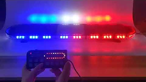 video for ECE R65 warning lightbar with light controller