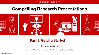 Compelling Research Presentations | Part 1: Getting Started