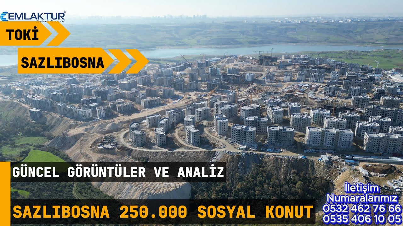 Toki Sazlıbosna 250 000 Sosyal Konut Doğu Etabı Güncel Görüntülerle Detaylı Analiz