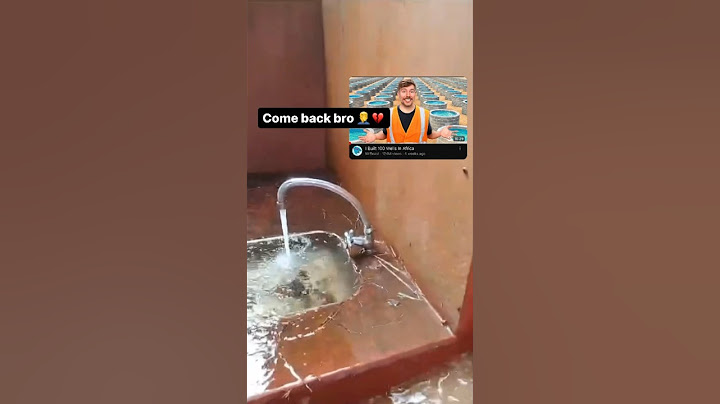 WE LOST THE WATER MR BEAST GAVE US 💔
