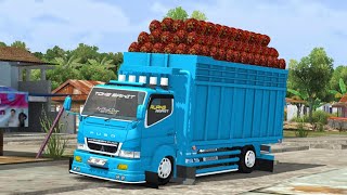 STYLE JAMBI?? MOD BUSSID TRUK SAWIT || SHARE LIVERY MOD TRUK CANTER MUATAN  SAWIT NDR BARO 1 UPDATE