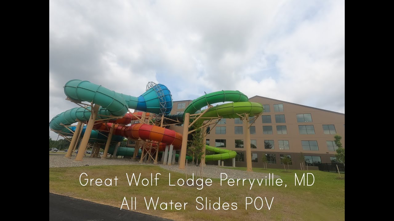 Great Wolf Lodge Perryville, MD All Water Slides POV YouTube