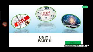 Human Resource Management Unit 1 part II | Dr.R.Devi | Department of Business Administration