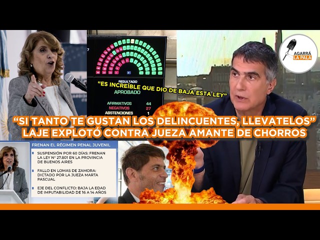 LAJE EXPLOTÓ CONTRA JUEZA KUKA AMANTE DE CHORROS: "SI TANTO DE GUSTAN LOS DELINCUENTES, LLEVATELOS"
