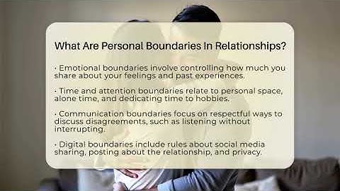 What Are Personal Boundaries In Relationships? - The Love Workshop