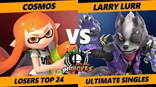 LMBM SSBU - Cosmos (Inkling) Vs. T1 | Larry Lurr (Wolf) SSBU Singles Losers Top 24