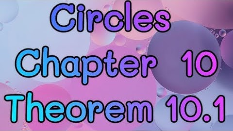 Circles,Ch-10,Theorem  10.1,ncert,cbse,class 9,Equal  chords subtend equal angles  at the centre.