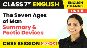 The Seven Ages of Man - Summary & Poetic Devices | The English Channel Class 7 English Unit 11