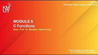 [CPE100] C Functions