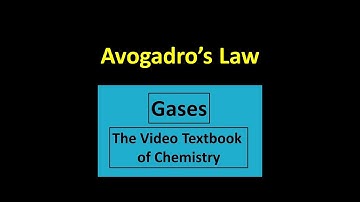 Avogadro’s Law