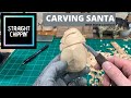 How to Carve My Favorite Simple Santa Ornament  -  Tutorial Part 1 - Hat Action