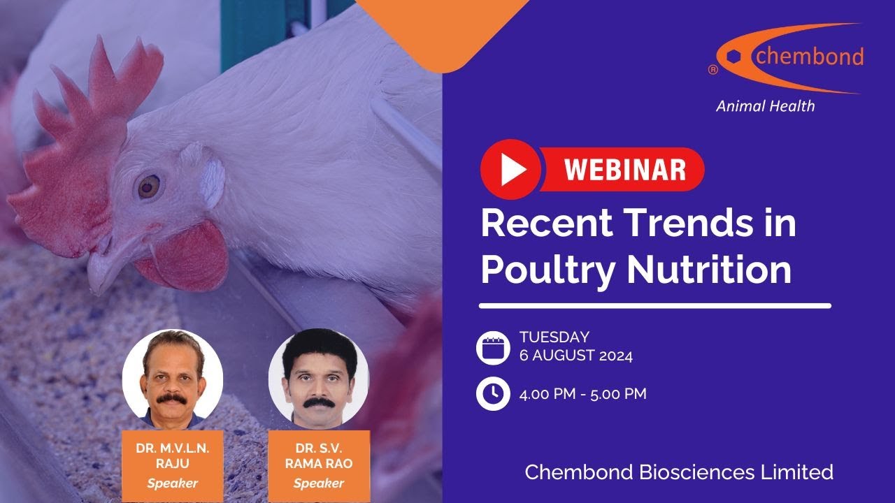 Recent Trends in Poultry Nutrition | Webinar by Dr. M.V.L.N. Raju and ...
