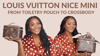 Louis Vuitton Nice Nano VS Nice Mini  Pros & Cons + MOD SHOTS // Louis  Vuitton Toiletry Pouch 