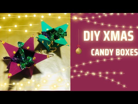 DIY CHRISTMAS CRAFTS || Easy, Super Cute Paper Candy Box