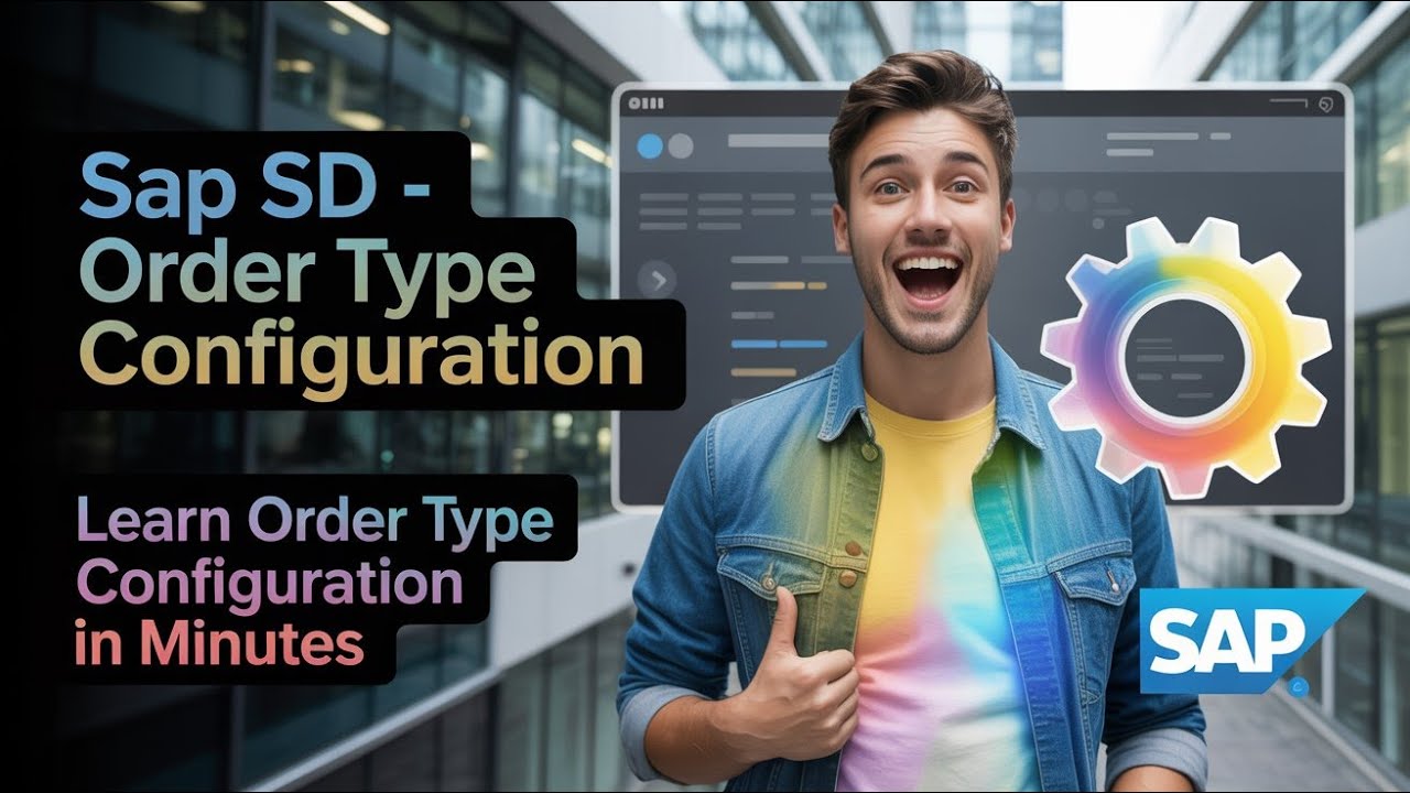 || Order Type Configuration | Part 1 | T-Code = VOV8 | SAP SD Training ...