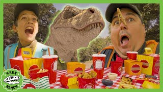 Dinosaur Toy Kids Meal Surprise! | T-Rex Ranch Dinosaur Videos for Kids