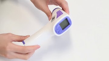 How to correctly install the battery of the forehead thermometer