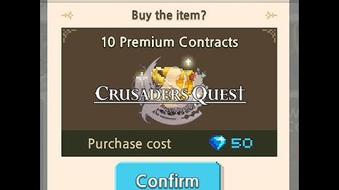 Crusaders Quest : 10 Premium Contracts