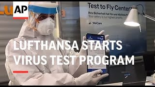 Lufthansa start virus test program amid pandemic