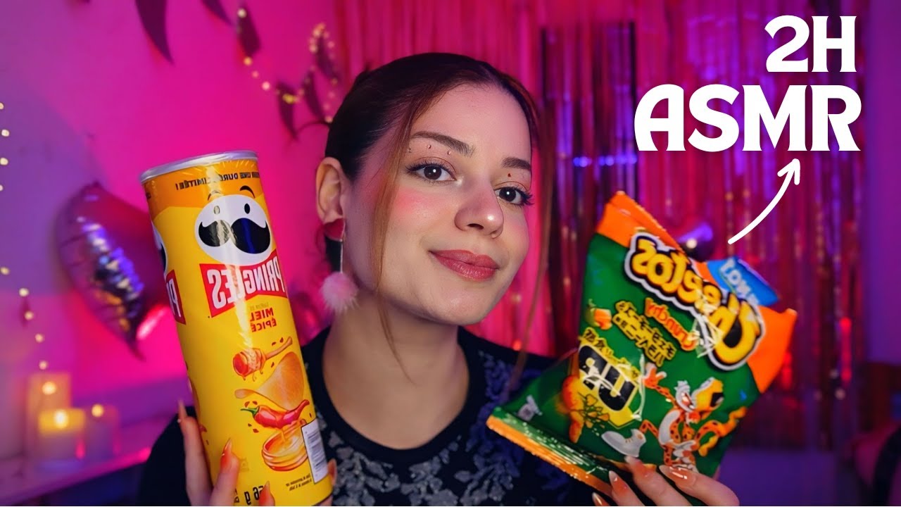 +2h d'ASMR 💖: triggers et dégustation de produits américains !