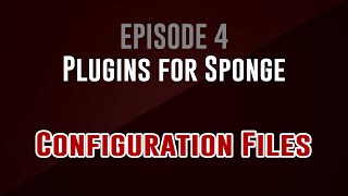 [Plugins for Sponge] Episode 4: Configuration Files