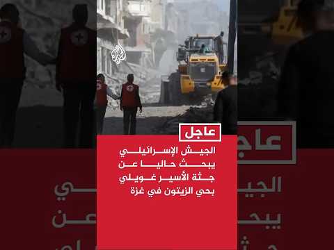 الجيش الإسرائيلي يبحث حاليا عن جثة غويلي بحي الزيتون في غزة
