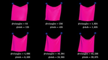 Re-Implementation of Projective Dynamics (SIGGRAPH 2014) - Different Mesh Resolutions