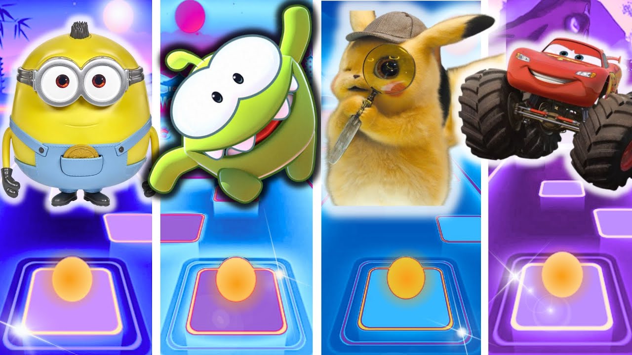 Minions Om Nom Pikachu Cars Monster Truck Lightning McQueen
