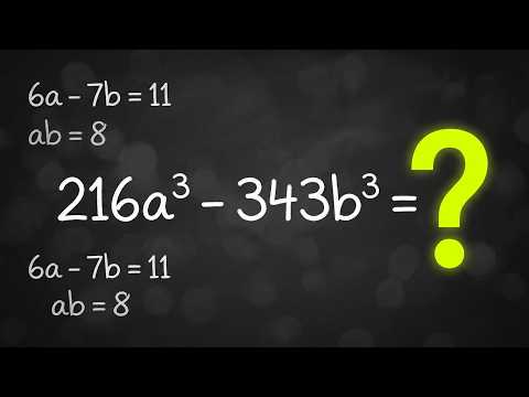 Ex 3.2 class 9 maths question 13 | find the value of 216a3-343b3 when 6a-7b=11 and ab=8