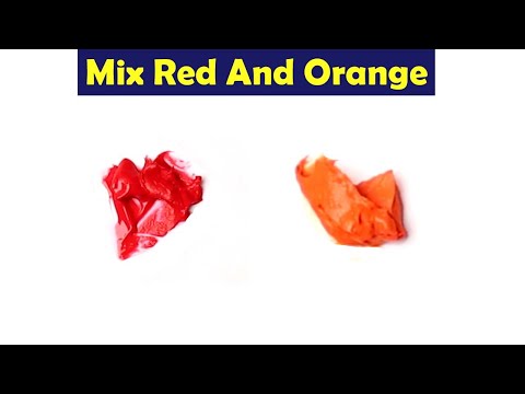What Do Red and Orange Make? Color Mixing! - Drawings Of