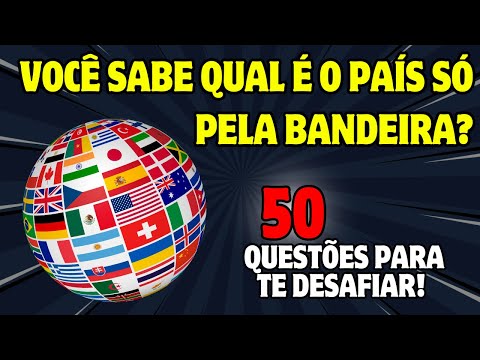 50 BANDEIRAS DE PAÍSES DA EUROPA  Quantas você consegue acertar
