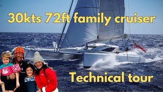 Technical tour  72ft 30kts FAMILY CRUISING CAT  BoatlifeIsBest extra content