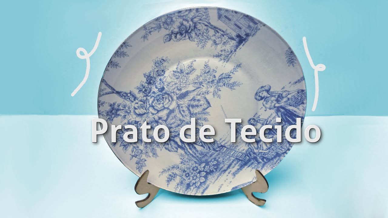 DIY - Prato Lavável de Tecido