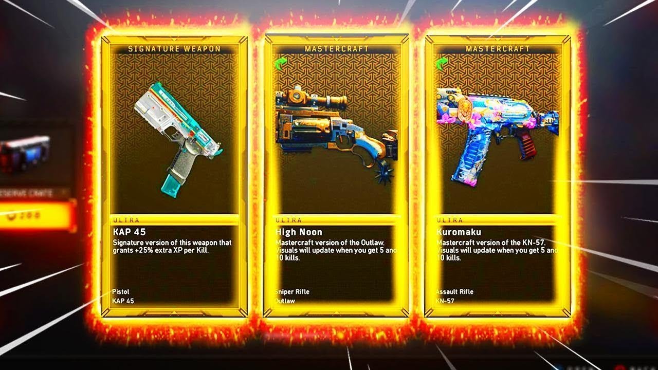 Short Ultra Weapon Bribe Opening Black Ops 4