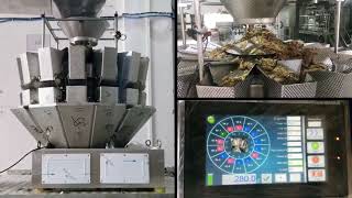KENWEI dried fish auto weighing and packaging machine multihead weigher and vertical bagger
