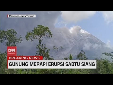 Gunung Merapi Meletus Sabtu Siang