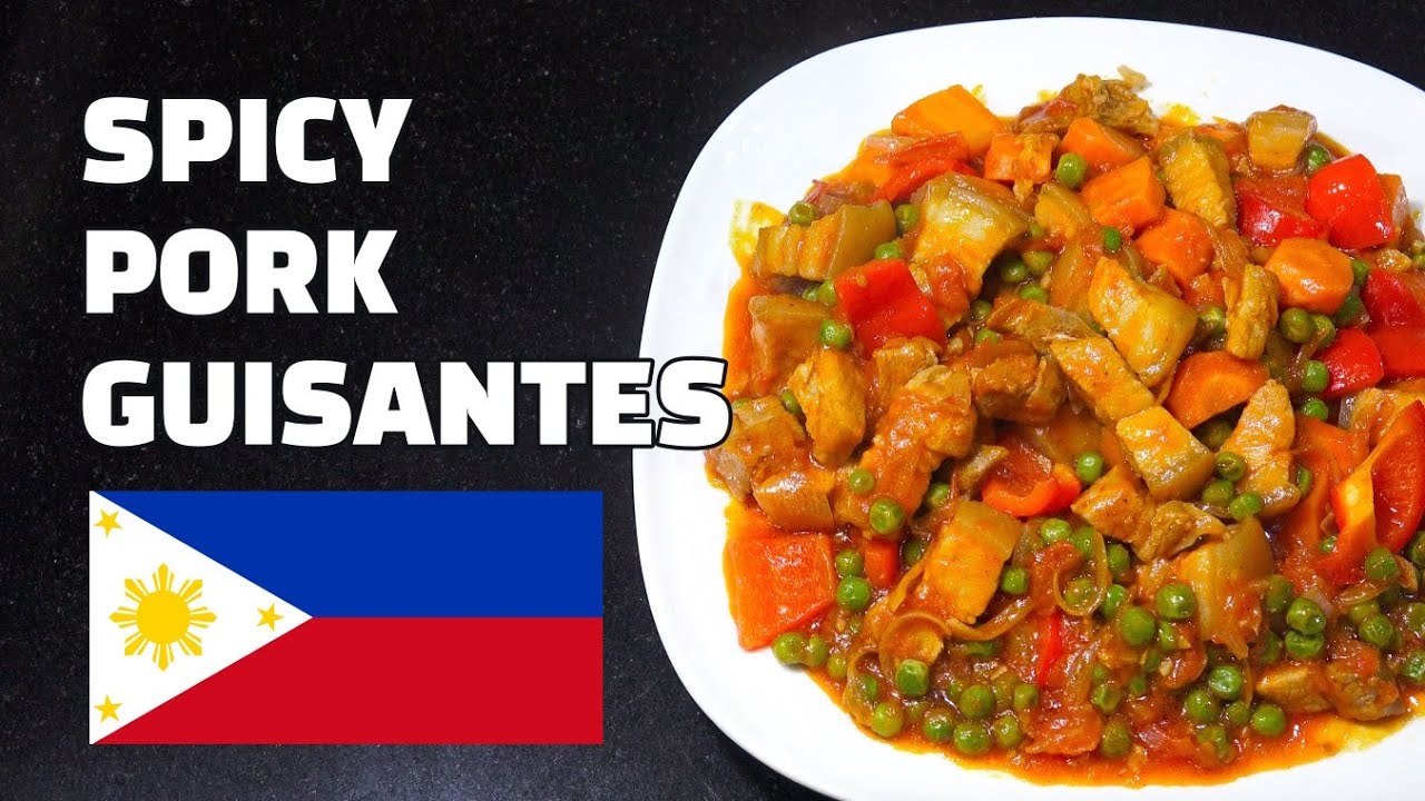 Spicy Pork Guisantes Pinoy Food Filipino Recipes Tagalog YouTube