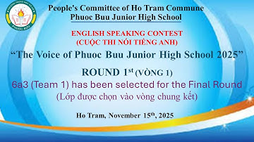 6a3 team 1: CUỘC THI NÓI TIẾNG ANH NĂM 2025