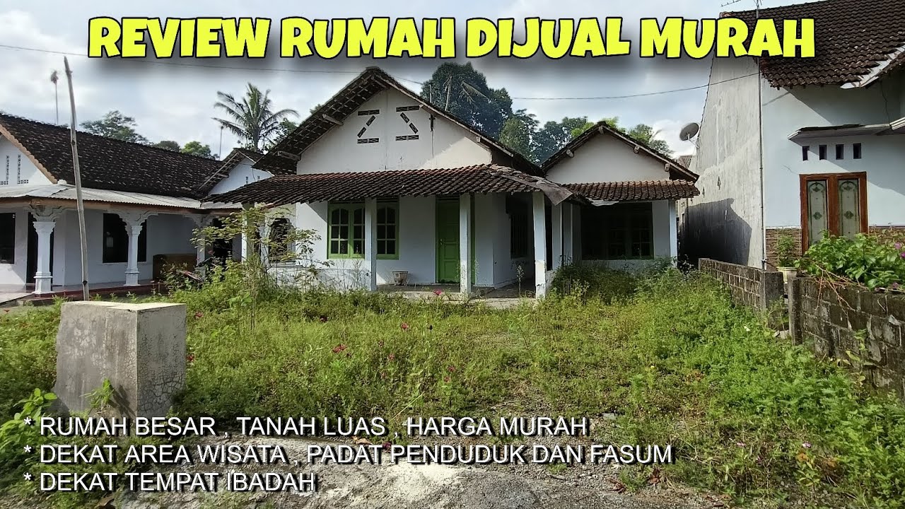 RUMAH DIJUAL MURAH , TANAH LUAS LINGKUNGAN NYAMAN SEJUK ASRI 